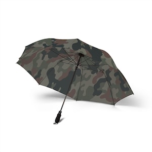 Green Camo Pattern Umbrella | Foldable Automatic Rain Umbrella