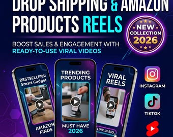 4500+ Product Reels Bundle | Dropshipping Amazon Affiliate Shorts | Faceless Content Pack TikTok Instagram Digital Download