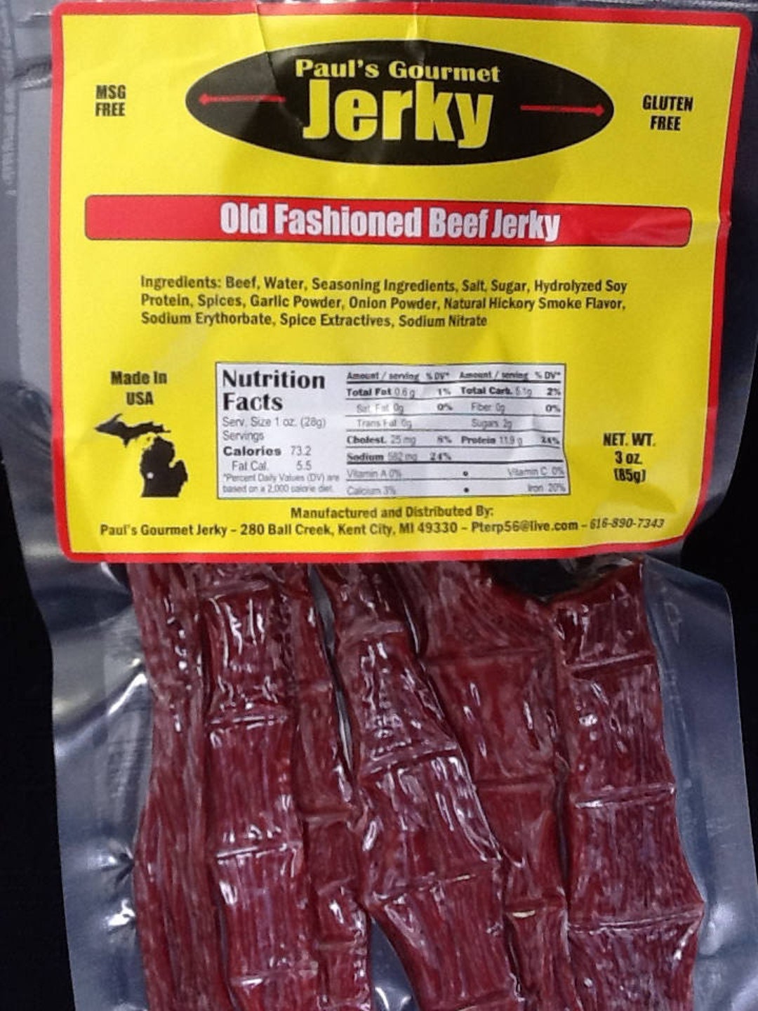 Old Fashioned Gourmet Jerky 3oz Pkg Etsy