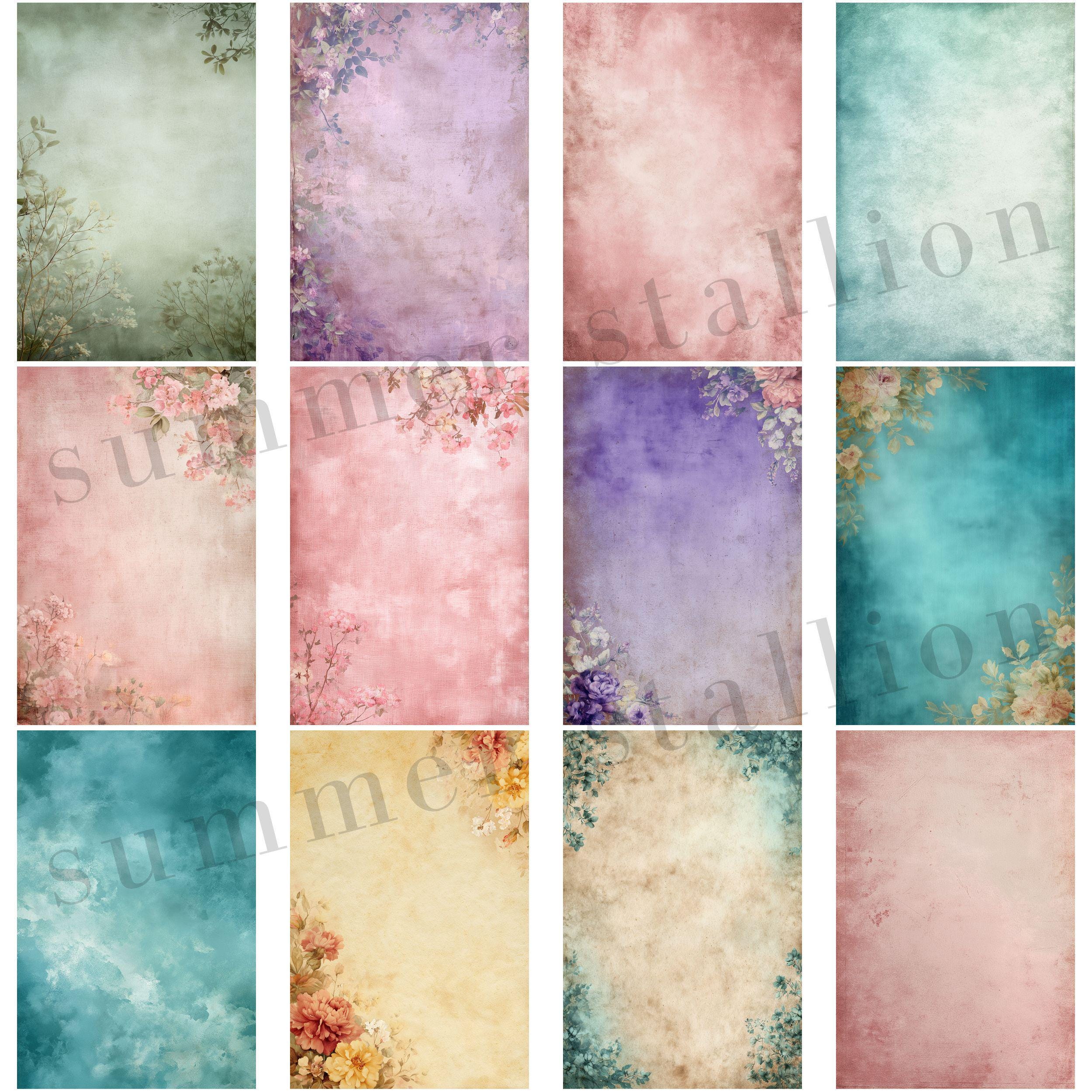 Vintage Digital Paper Pack, Junk Journal Paper, Printable Scrapbook ...