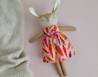 Handmade Little Bunny doll, Betsy - Easter gift, fabric doll