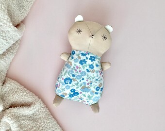 Handmade Baby Bear Doll, Maevis - with or without rattle