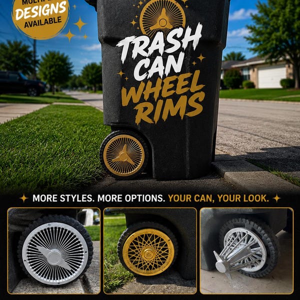 3d Printed Trash Can Wheels - Etsy
