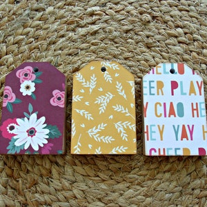 FLW:Set of 15 gift tags,3x2 all purpose tags,3 options for you to choose