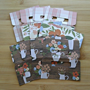 Americana : lot de 12 décorations de sac de gâteries tout usage, objets prédécoupés, décorations de gâteries en papier cartonné faites main avec sacs en cellophane