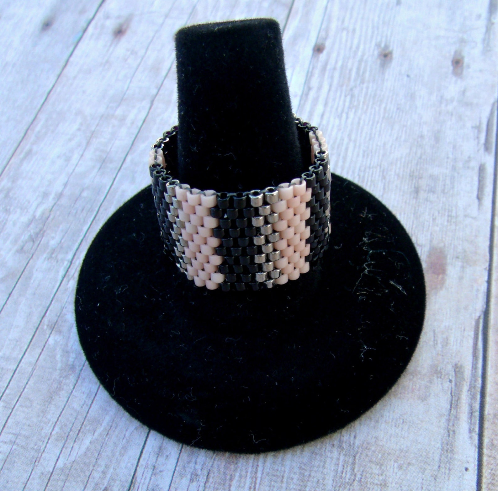 Peyote Beaded Ringsize 10 Miyuki Delicas Seed Bead Ring - Etsy