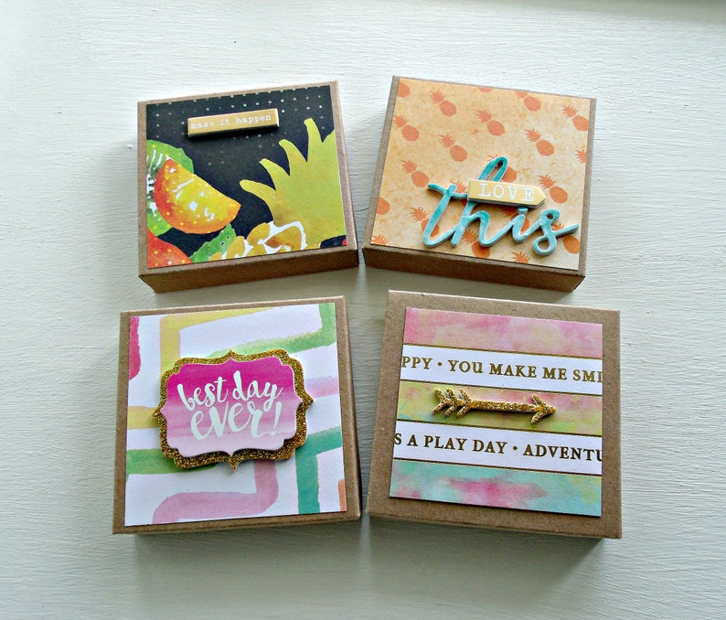 Watercolor:set of 8 All Purpose Note Cards3x3 Mini Boxed - Etsy