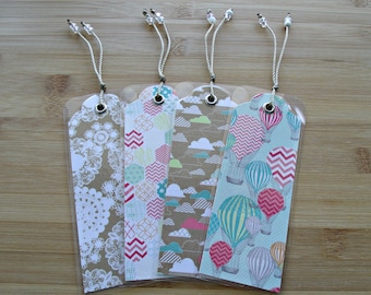 Everyday eclectic:Set of 4 laminated bookmarks,variety printed cardstock bookmarks,gift for readers