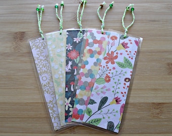 Country manor 2:Set of 5 laminated bookmarks,variety printed cardstock bookmarks,reader's gift