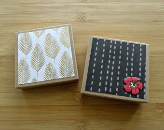 Mini juego de tarjetas: Palmeras y helechos, para cualquier ocasión (3x3)