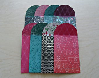 Wonder seeker:Set of 8 all purpose gift card holders,variety die-cut gift card envelopes,small policy envelopes