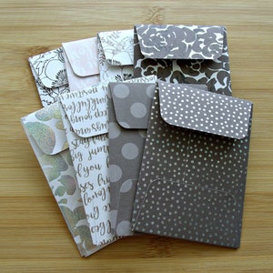 Chic et rose : porte-cartes cadeaux/petites enveloppes pour politiques, lot de 8, diverses enveloppes pour cartes-cadeaux