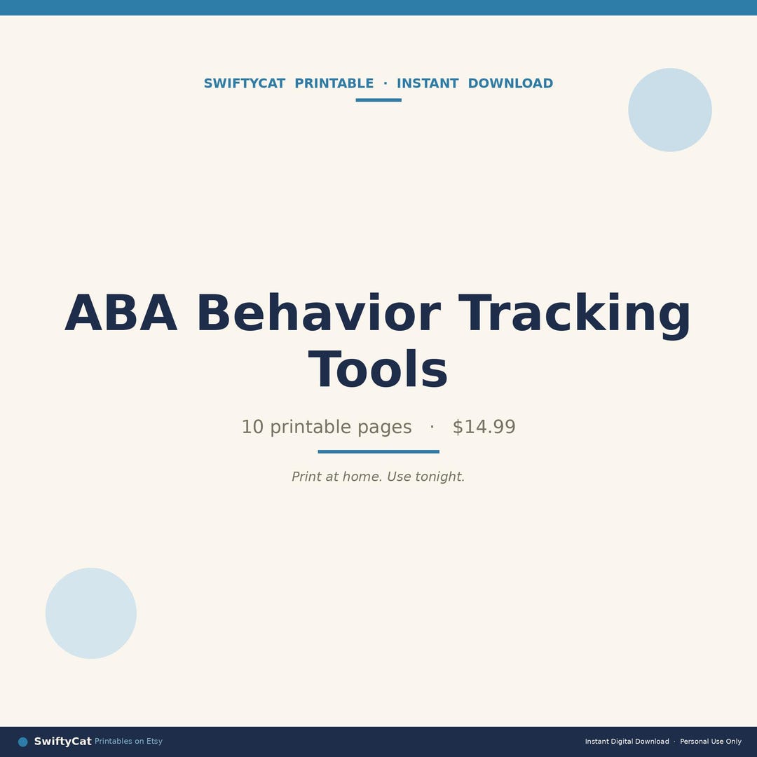 ABA Behavior Tracking Sheets | ABC Data, Frequency, Duration Logs ...