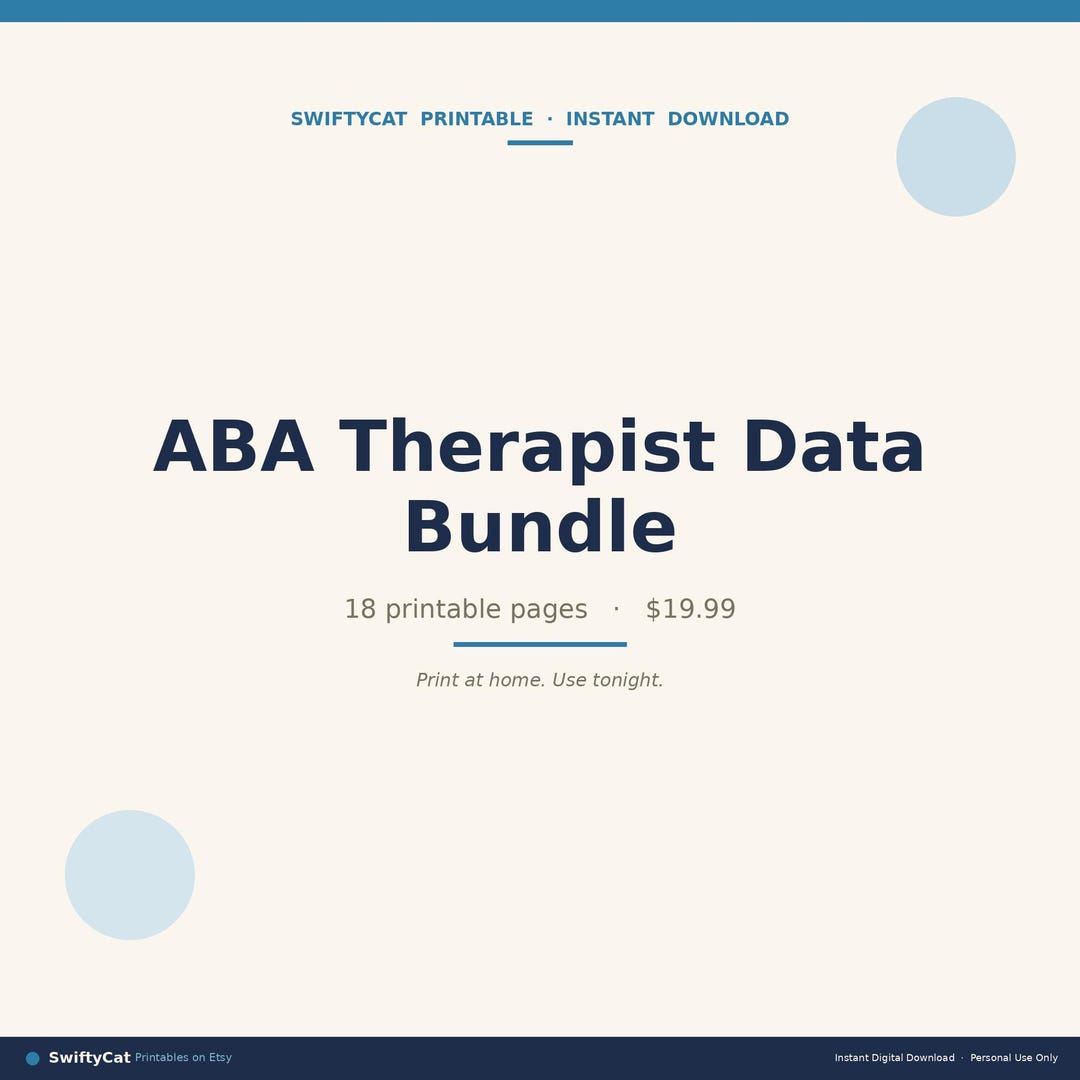 ABA Therapist Data Bundle | Behavior Tracking + Skill Acquisition ...