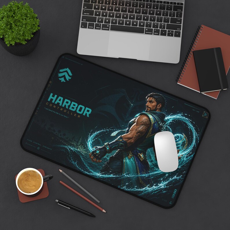 Water Control Gaming-Mauspad, Schreibtischmatte Blue Ocean, FPS Mousepad, Esports-Einstellungen, erweitertes Mauspad 16x32 12x18 Bild 7