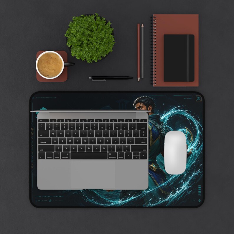 Water Control Gaming-Mauspad, Schreibtischmatte Blue Ocean, FPS Mousepad, Esports-Einstellungen, erweitertes Mauspad 16x32 12x18 Bild 5