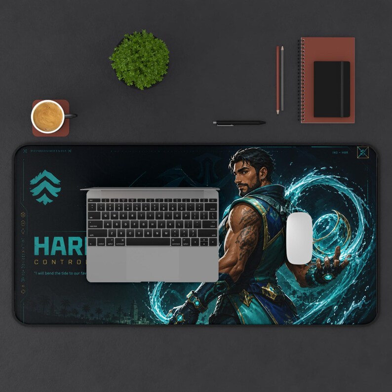 Water Control Gaming-Mauspad, Schreibtischmatte Blue Ocean, FPS Mousepad, Esports-Einstellungen, erweitertes Mauspad 16x32 12x18 Bild 6
