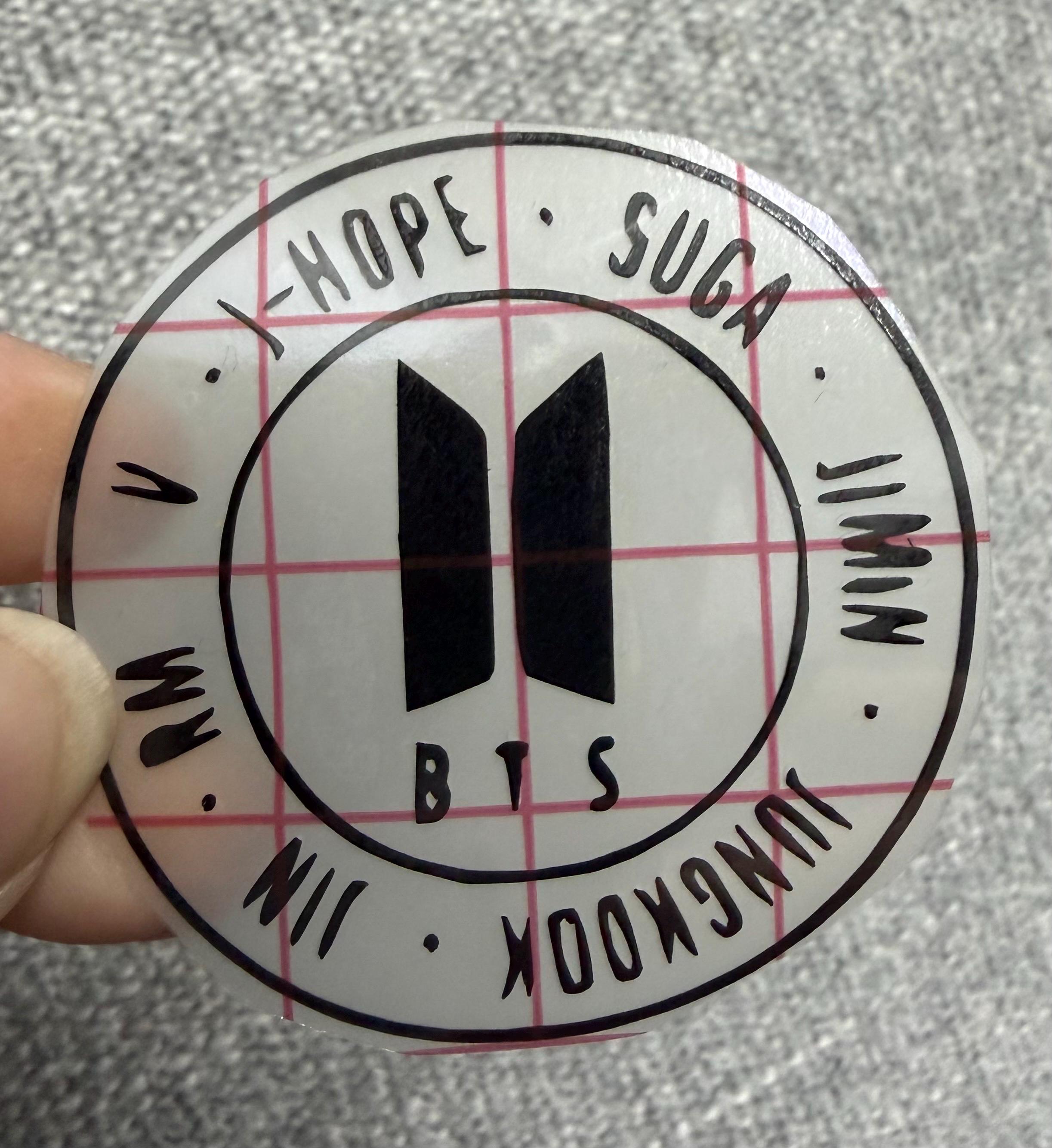 Btsの車用ステッカー - Etsy 日本