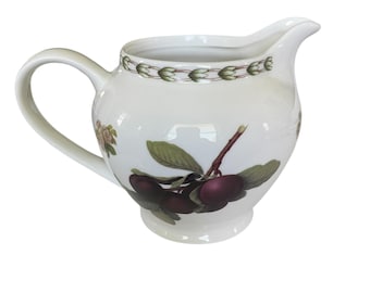 Queen's Hookers Fruit cream jug pitcher 6.5" wide x 4.5" tall