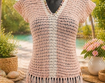 Top Rossanna - ganchillo hecho a mano - estilo boho chic veraniego