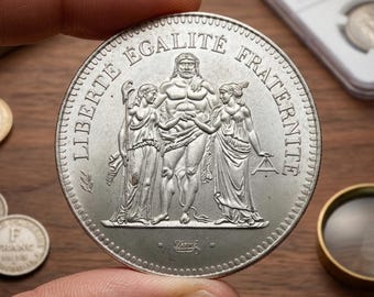Frankrijk 1978 Franse 50 Francs Hercules zilveren munten