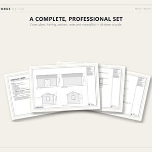 12x20 Shed Plans, Permit Ready Gable Storage Shed Building Plans with Materials List, Drawn and Checked by ICC Certified Building Official image 7