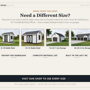 20x24 Pavilion Plans, DIY Permit Ready Backyard Pavilion with Patio Slab, Post Frame Plans, Material List, Drawn by ICC Building Official image 9