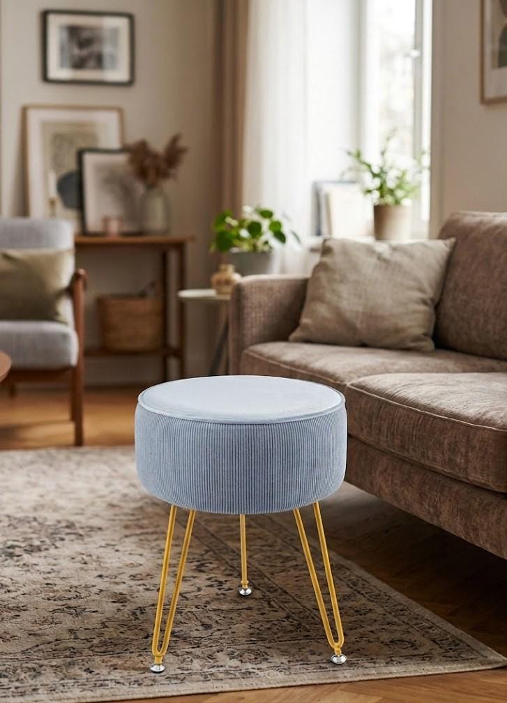 Gold Vanity Stool - Etsy Gold Vanity Stool - Etsy