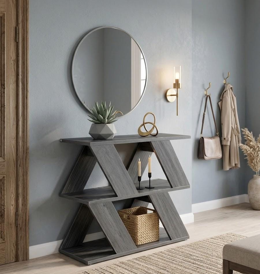 Table D'appoint Moderne À 2 Niveaux Avec Porte-Revues, Bout De Canapé Multifonctionnel, Petite Basse Rangement