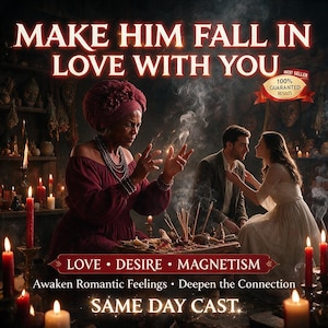 Make Them Fall In Love Spell | Extreme Love Binding & Attraction Ritual | Deep Romantic Connection |