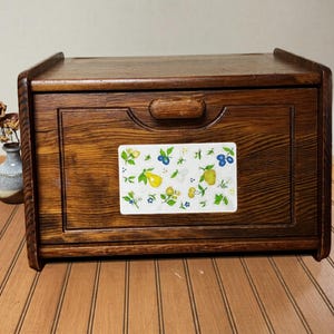 Vintage Ceramic Bread Box - Etsy