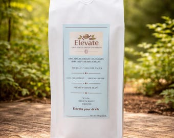Caffè colombiano - 100% Arabica - Monorigine, 454 g di chicchi macinati, tostatura media