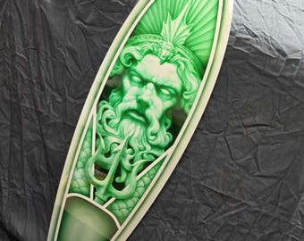 Airbrush-minisurfplank Poseidon