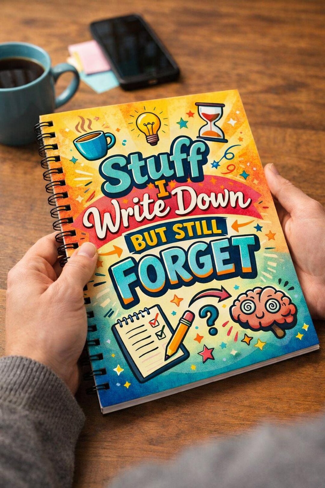 Writing On Ruled Note Book Stuff I Write Down but Still Forget Ruled Line Spiral Notebook - Etsy