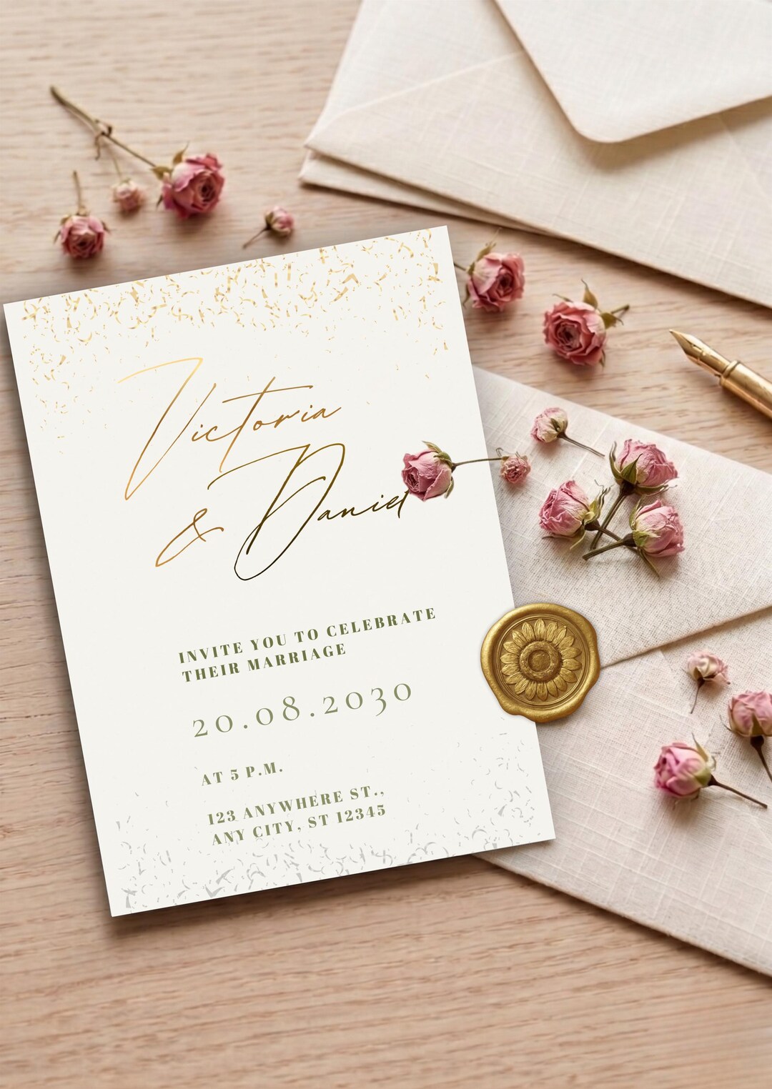 Personalized Portrait Wedding Invitation [#195014] - Etsy
