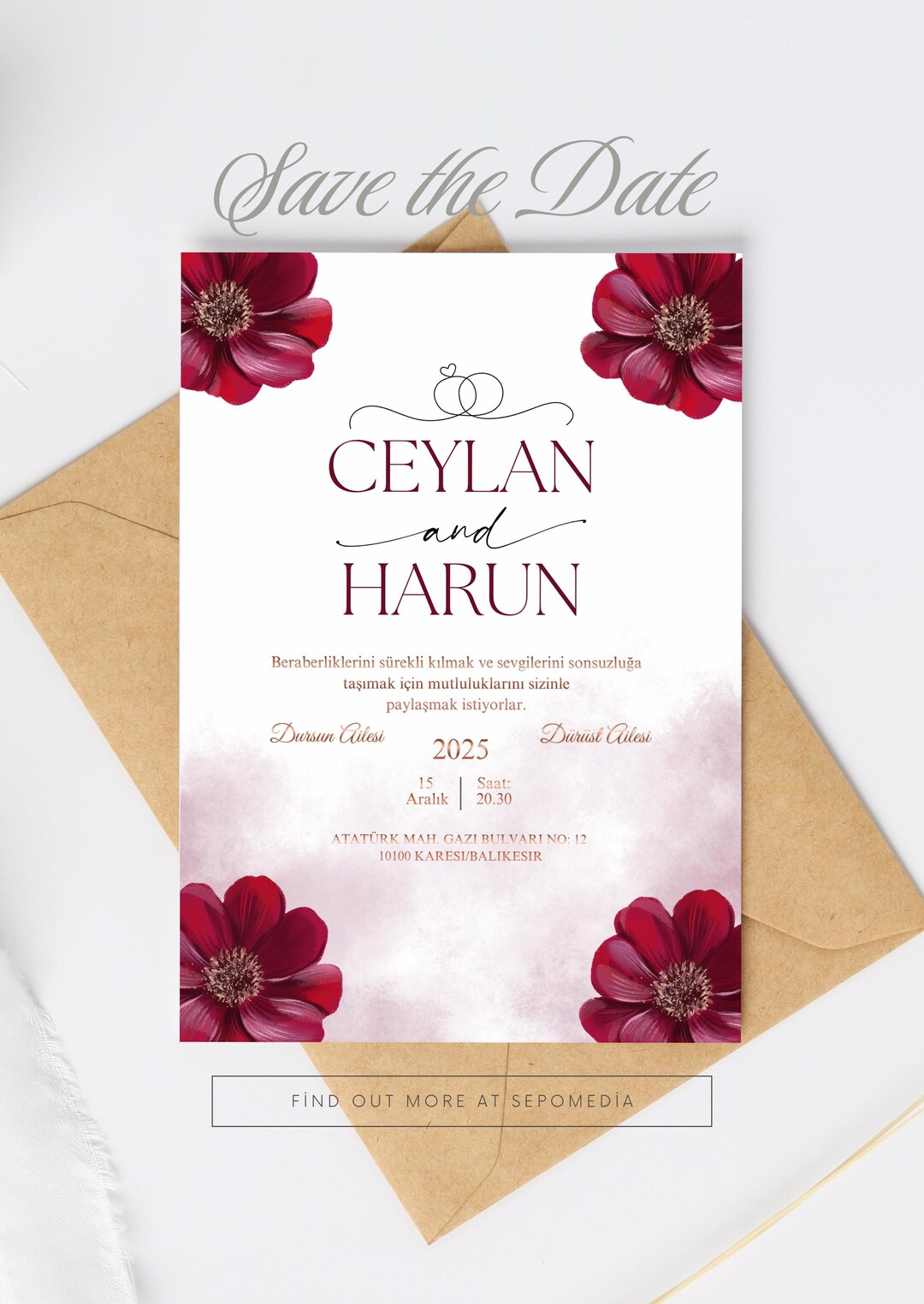 Personalized Portrait Wedding Invitation [#195032] - Etsy