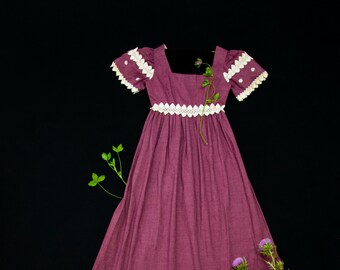 plum boho dress