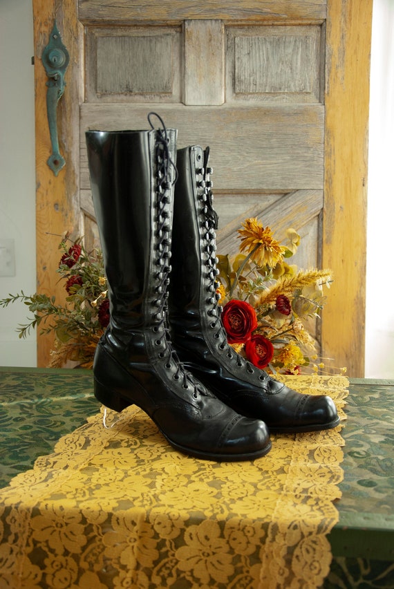 victorian boots leather