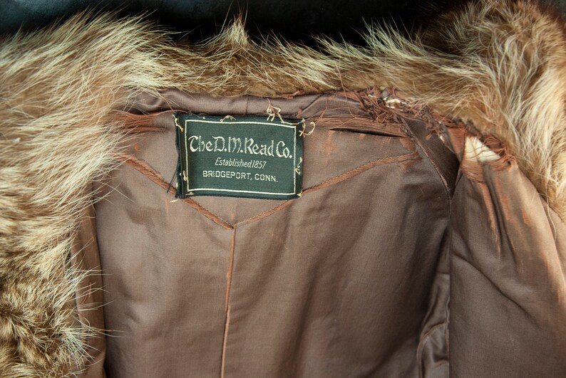 Vintage 1920s raccoon fur coat genuine long plush overcoat Etsy