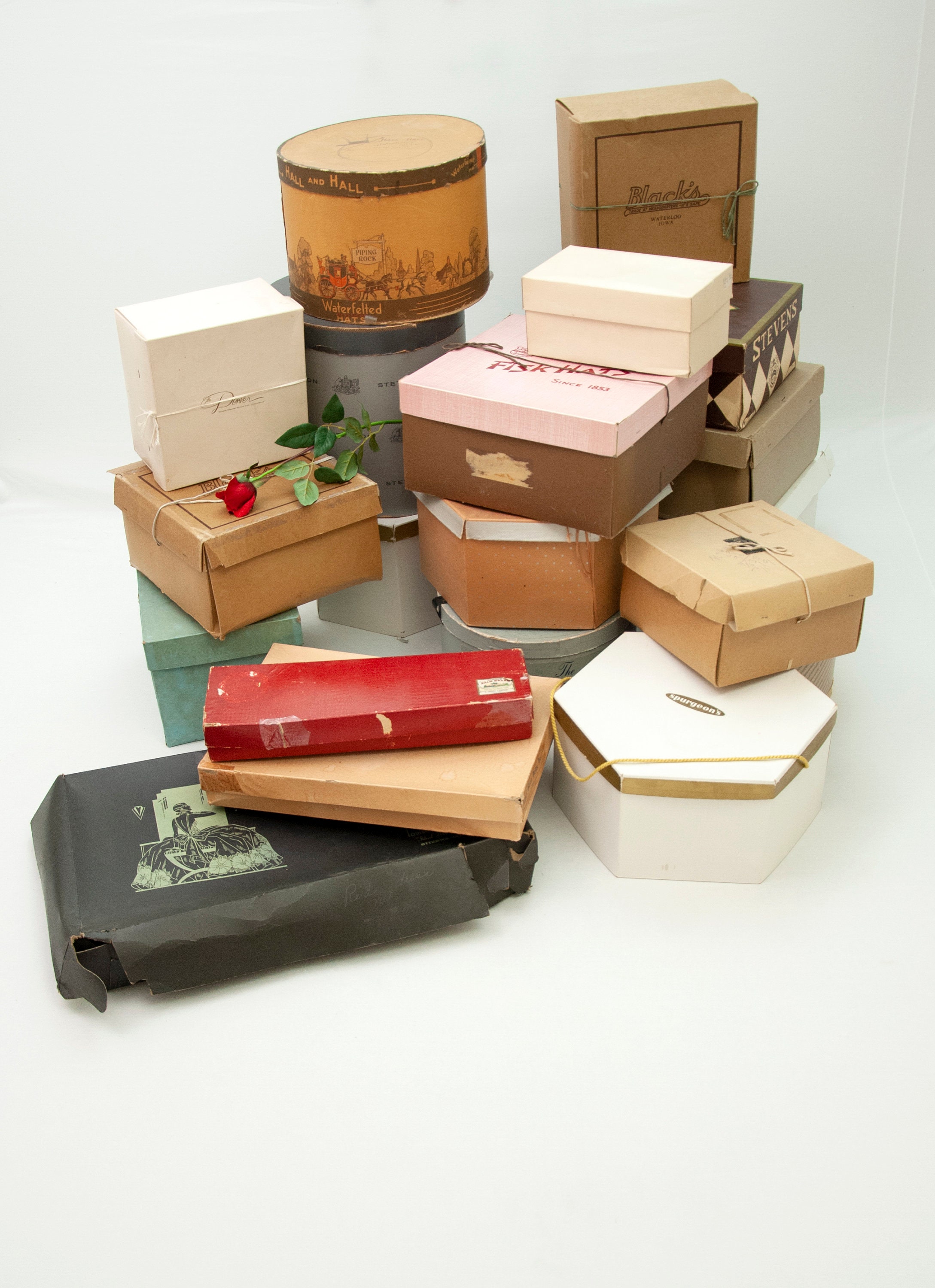 Hat Box Vintage Home decor Boxes