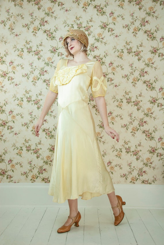 1920s yellow dress outlet