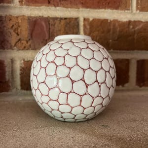 Jarrón Hegge vintage firmado, estilo MCM de los años 60, cerámica artística hecha a mano en Noruega, 3,5 pulgadas.