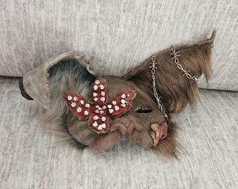 Handmade Demogorgon Cat Mask with Bendable Ears