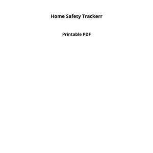 May include: A white document with black text that reads "Fall Risk Checklist", "Home Safety Trackerr", and "Printable PDF". The text is centered on the page.