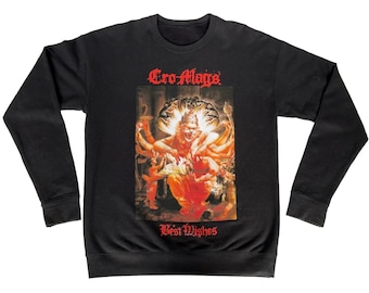 Cro-Mags Best Wishes Vintage Crewneck Sweatshirt NYHC Hardcore Punk Rare