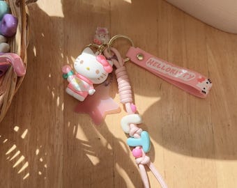Personalized Name Charm | Custom Bag Charm | Handmade Keychain | Kawaii Bag Charm | Custom Gift