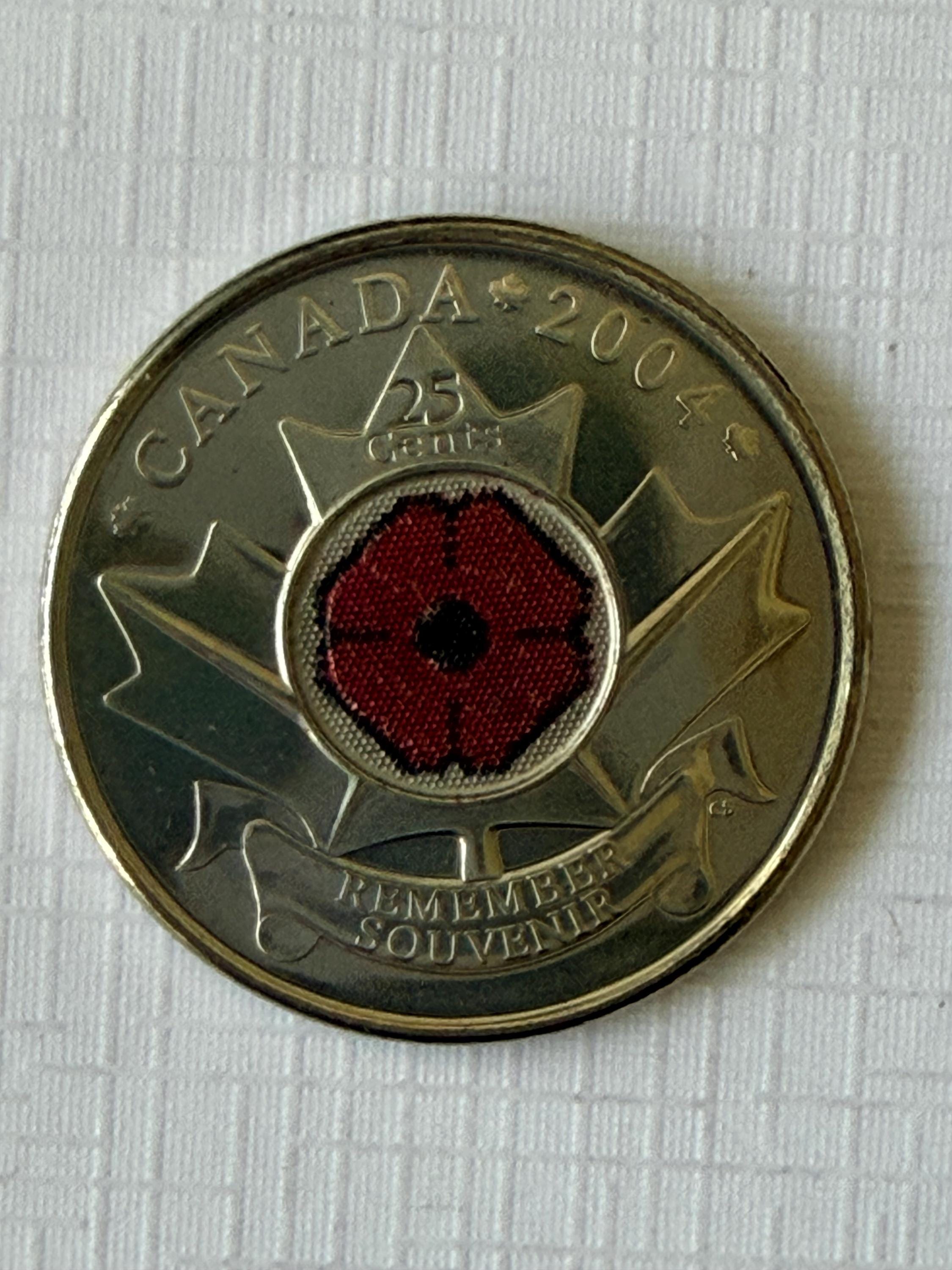Canada 25 cent coin - Etsy 日本