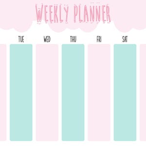 Planificador semanal infantil, tabla de rutinas, organizador de horarios (PDF de descarga instantánea) - Buddle