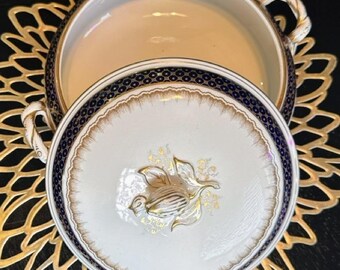 Grasmere Keeling & Co Mappin Webb Tureen Porcelain Antique Serving Bowl