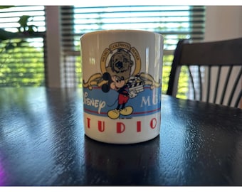 Kubek do kawy Disney Biały 1987 MGM Studios Myszka Miki wycofana z produkcji